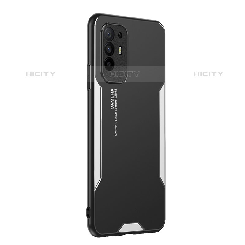 Handyhülle Hülle Luxus Aluminium Metall und Silikon Rahmen Tasche PB1 für Oppo F19 Pro+ Plus 5G groß