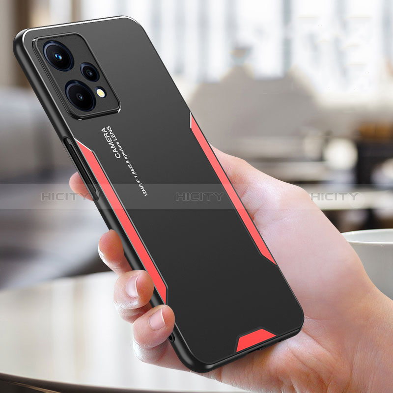 Handyhülle Hülle Luxus Aluminium Metall und Silikon Rahmen Tasche PB1 für Realme 9 Pro 5G