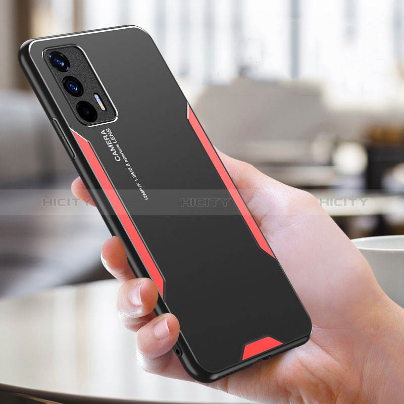 Handyhülle Hülle Luxus Aluminium Metall und Silikon Rahmen Tasche PB1 für Realme GT Neo 2T 5G groß