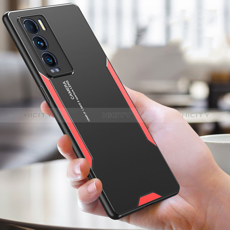 Handyhülle Hülle Luxus Aluminium Metall und Silikon Rahmen Tasche PB2 für Realme GT Master Explorer 5G