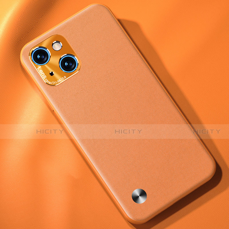 Handyhülle Hülle Luxus Leder Schutzhülle A05 für Apple iPhone 13 Orange