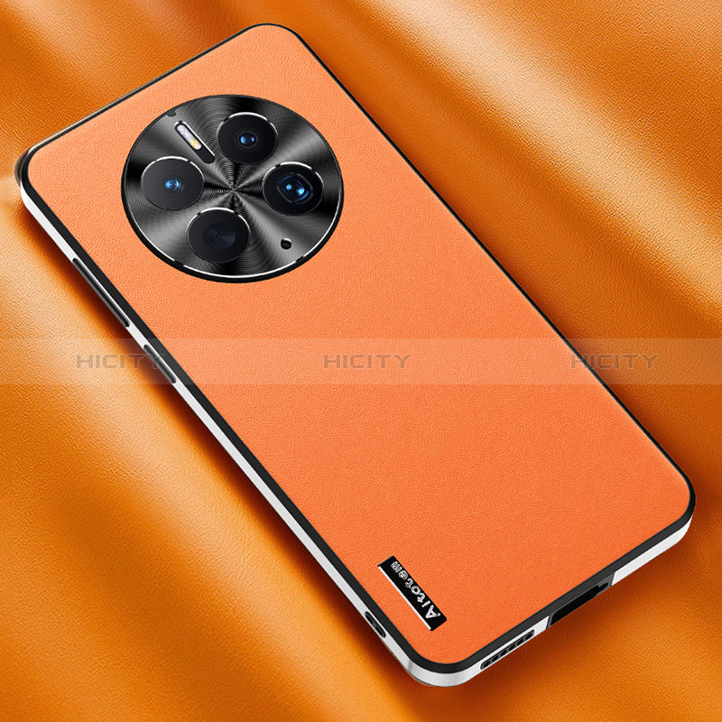 Handyhülle Hülle Luxus Leder Schutzhülle AT1 für Huawei Mate 50E Orange