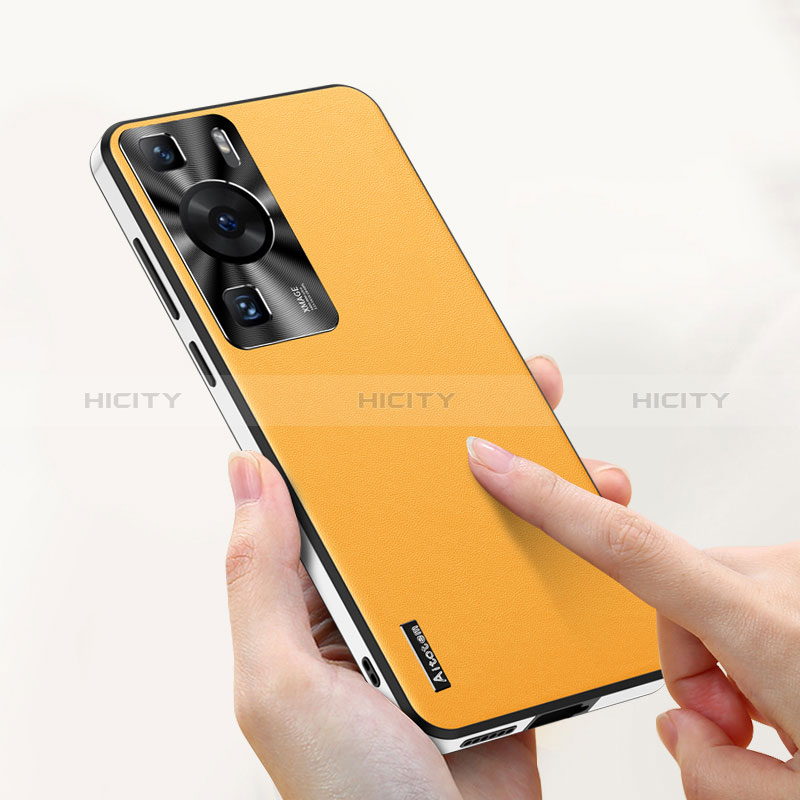 Handyhülle Hülle Luxus Leder Schutzhülle AT1 für Huawei P60 Pro