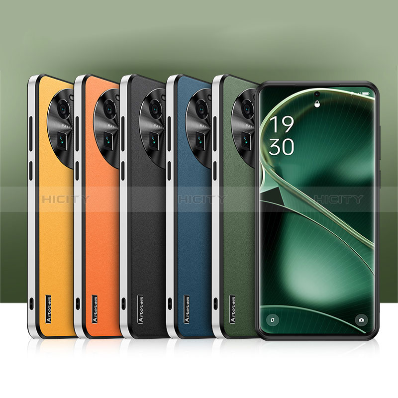 Handyhülle Hülle Luxus Leder Schutzhülle AT1 für Oppo Find X6 Pro 5G