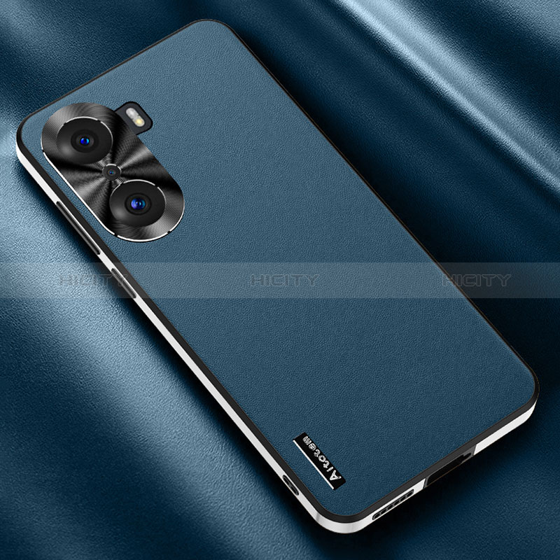 Handyhülle Hülle Luxus Leder Schutzhülle AT2 für Huawei Honor 60 Pro 5G Blau