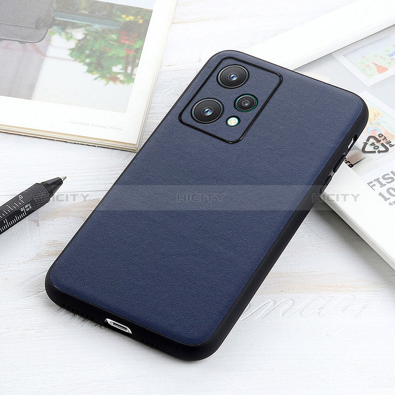 Handyhülle Hülle Luxus Leder Schutzhülle B01H für Realme Q5 5G Blau Plus