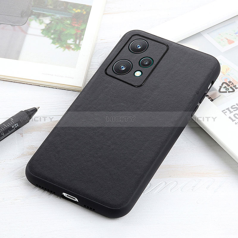 Handyhülle Hülle Luxus Leder Schutzhülle B01H für Realme V25 5G Schwarz Plus