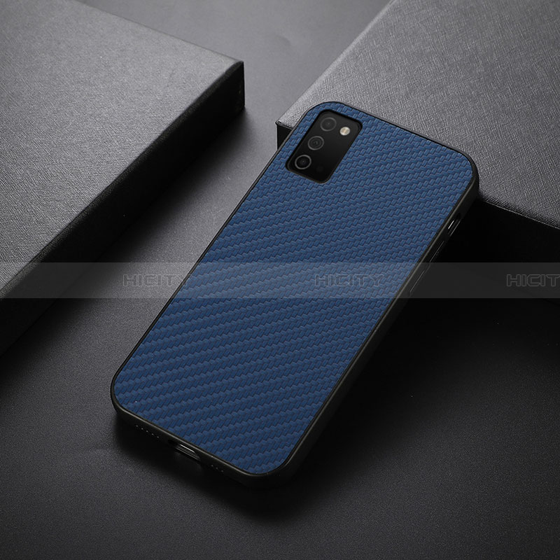 Handyhülle Hülle Luxus Leder Schutzhülle B01H für Samsung Galaxy F02S SM-E025F Blau