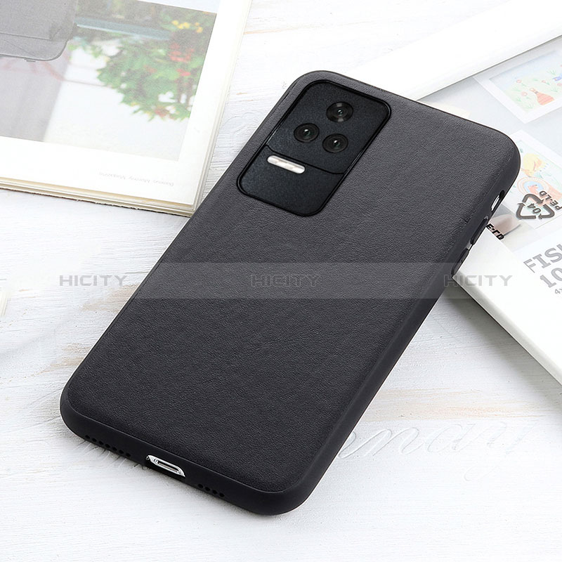 Handyhülle Hülle Luxus Leder Schutzhülle B01H für Xiaomi Poco F4 5G Schwarz Plus