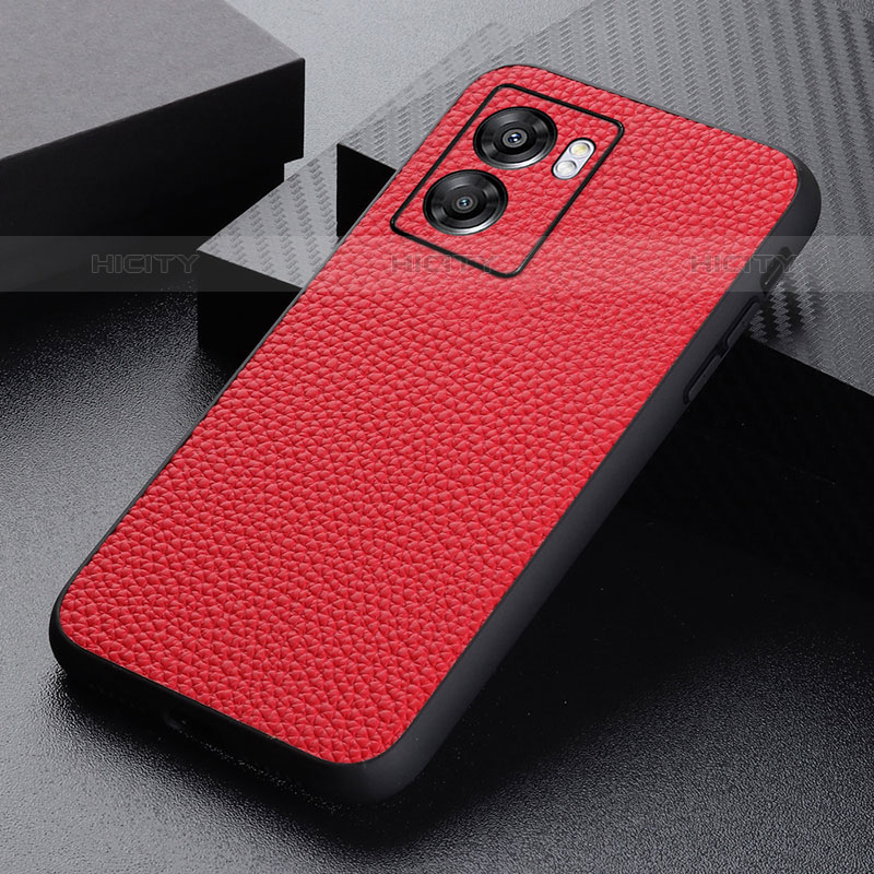 Handyhülle Hülle Luxus Leder Schutzhülle B02H für OnePlus Nord N300 5G Rot