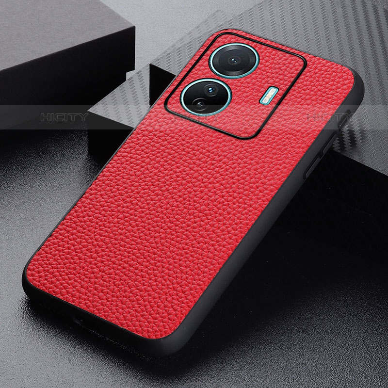 Handyhülle Hülle Luxus Leder Schutzhülle B02H für Vivo iQOO Z6 Pro 5G Rot Plus