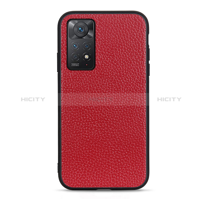 Handyhülle Hülle Luxus Leder Schutzhülle B02H für Xiaomi Redmi Note 12 Pro 4G Rot