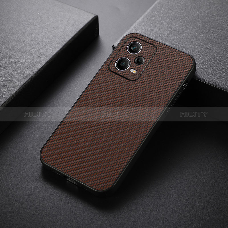 Handyhülle Hülle Luxus Leder Schutzhülle B02H für Xiaomi Redmi Note 12 Pro 5G Braun