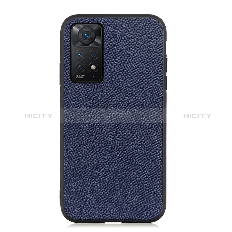 Handyhülle Hülle Luxus Leder Schutzhülle B03H für Xiaomi Redmi Note 11 Pro 4G Blau