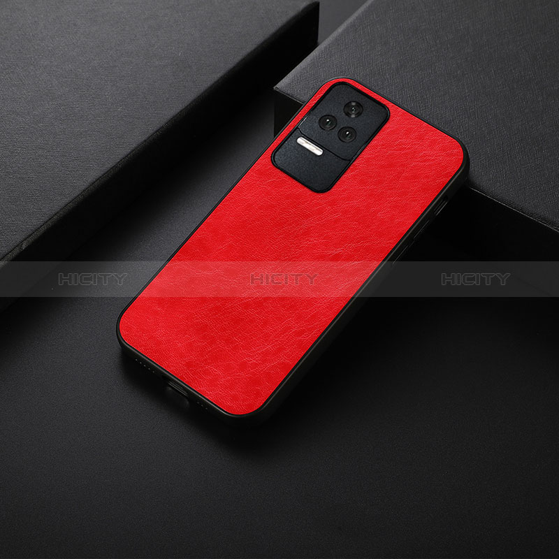 Handyhülle Hülle Luxus Leder Schutzhülle B05H für Xiaomi Poco F4 5G Rot