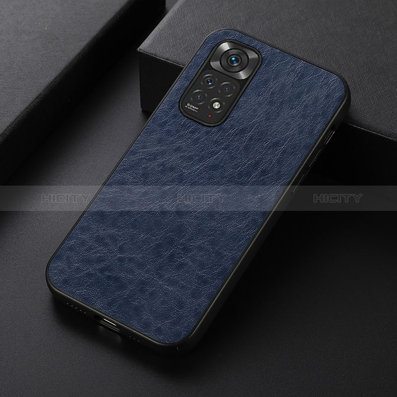 Handyhülle Hülle Luxus Leder Schutzhülle B05H für Xiaomi Redmi Note 11 4G (2022) Blau