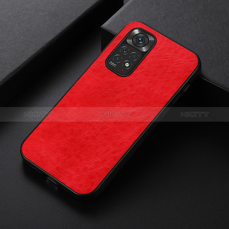 Handyhülle Hülle Luxus Leder Schutzhülle B05H für Xiaomi Redmi Note 11S 4G Rot