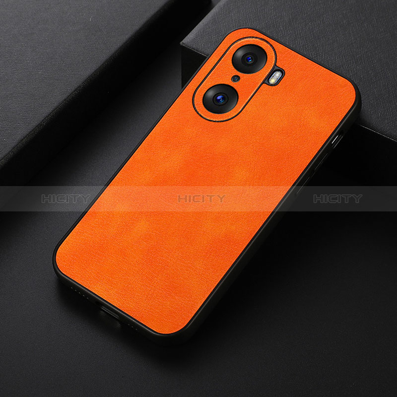 Handyhülle Hülle Luxus Leder Schutzhülle B06H für Huawei Honor 60 5G Orange