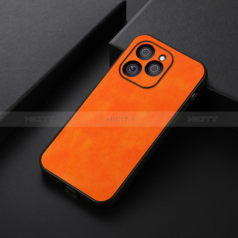 Handyhülle Hülle Luxus Leder Schutzhülle B06H für Huawei Honor 60 SE 5G Orange