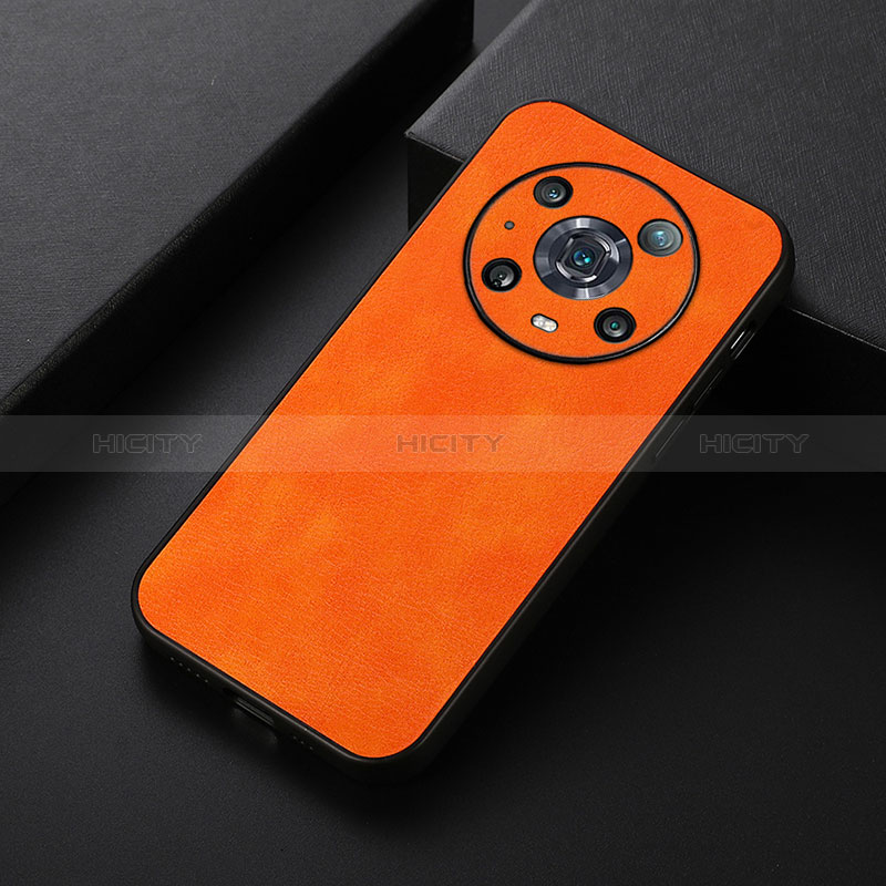 Handyhülle Hülle Luxus Leder Schutzhülle B06H für Huawei Honor Magic4 Pro 5G Orange