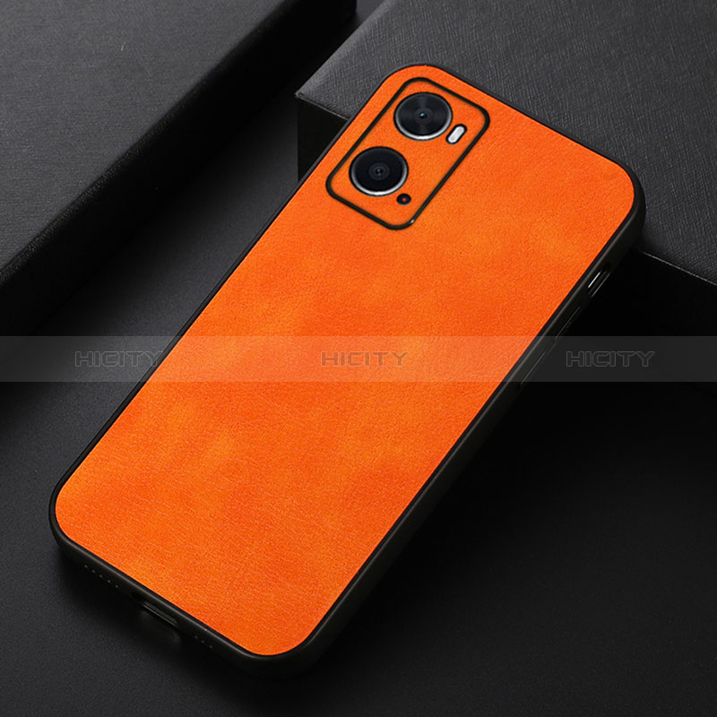 Handyhülle Hülle Luxus Leder Schutzhülle B06H für Oppo A36 Orange