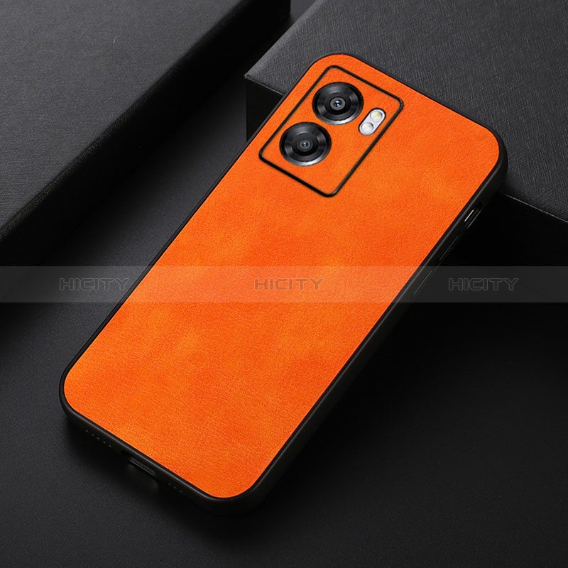 Handyhülle Hülle Luxus Leder Schutzhülle B06H für Oppo A56S 5G Orange