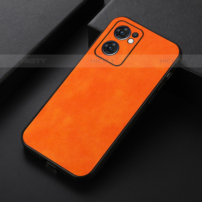 Handyhülle Hülle Luxus Leder Schutzhülle B06H für Oppo Reno7 5G Orange