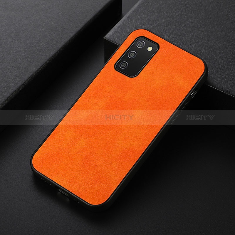 Handyhülle Hülle Luxus Leder Schutzhülle B06H für Samsung Galaxy A02s Orange