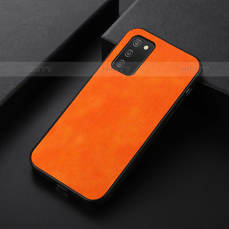 Handyhülle Hülle Luxus Leder Schutzhülle B06H für Samsung Galaxy M02s Orange Plus