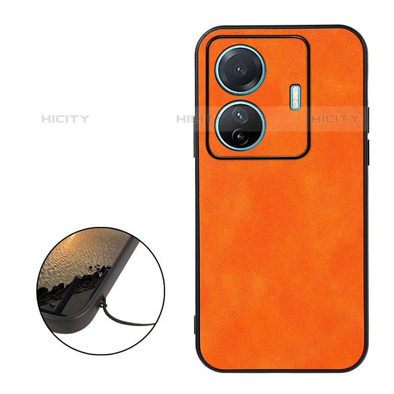 Handyhülle Hülle Luxus Leder Schutzhülle B06H für Vivo iQOO Z6 Pro 5G Orange