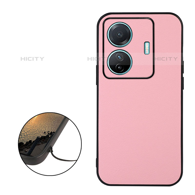 Handyhülle Hülle Luxus Leder Schutzhülle B06H für Vivo T1 Pro 5G Rosa