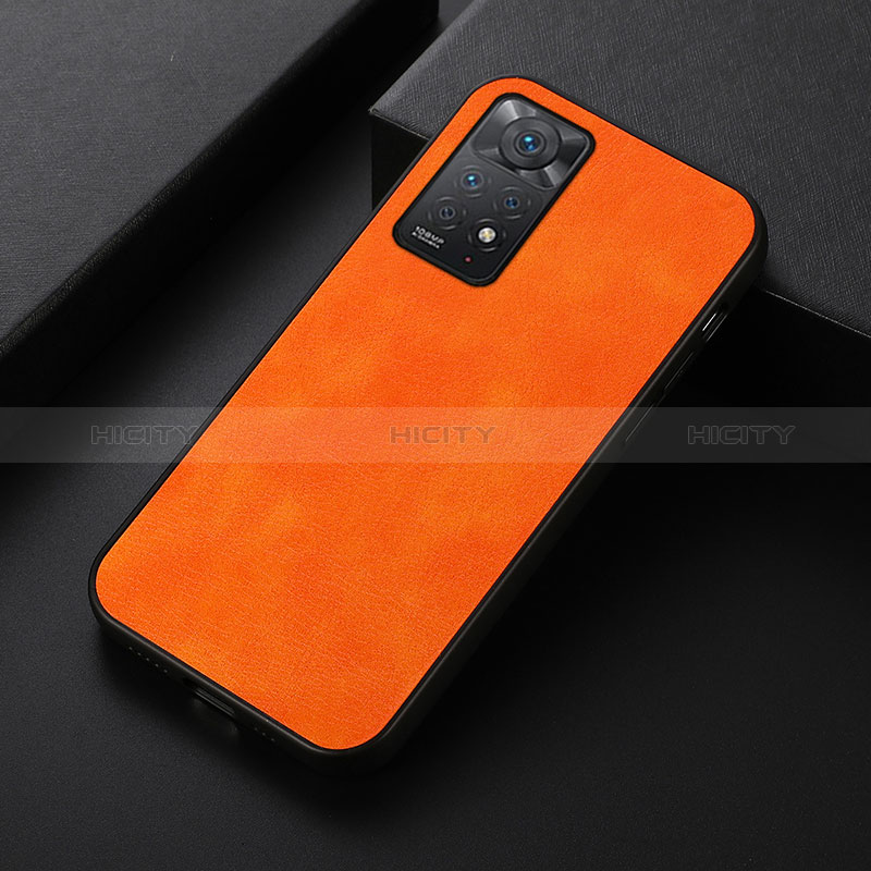 Handyhülle Hülle Luxus Leder Schutzhülle B06H für Xiaomi Redmi Note 11 Pro 5G Orange
