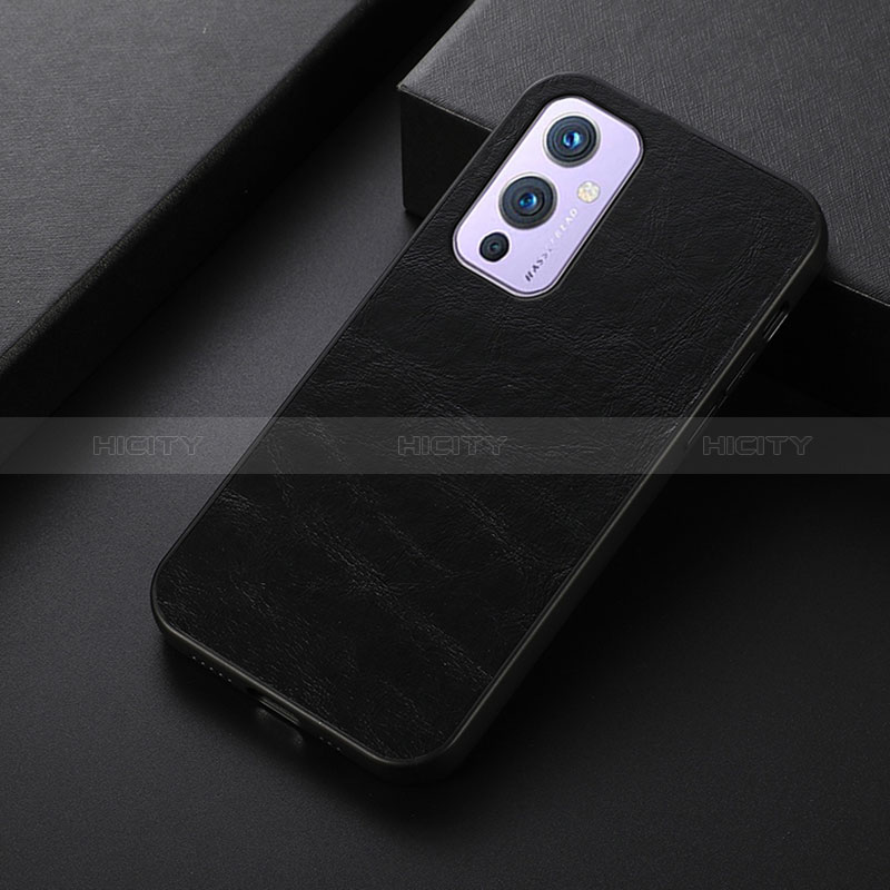 Handyhülle Hülle Luxus Leder Schutzhülle B07H für OnePlus 9 5G Schwarz