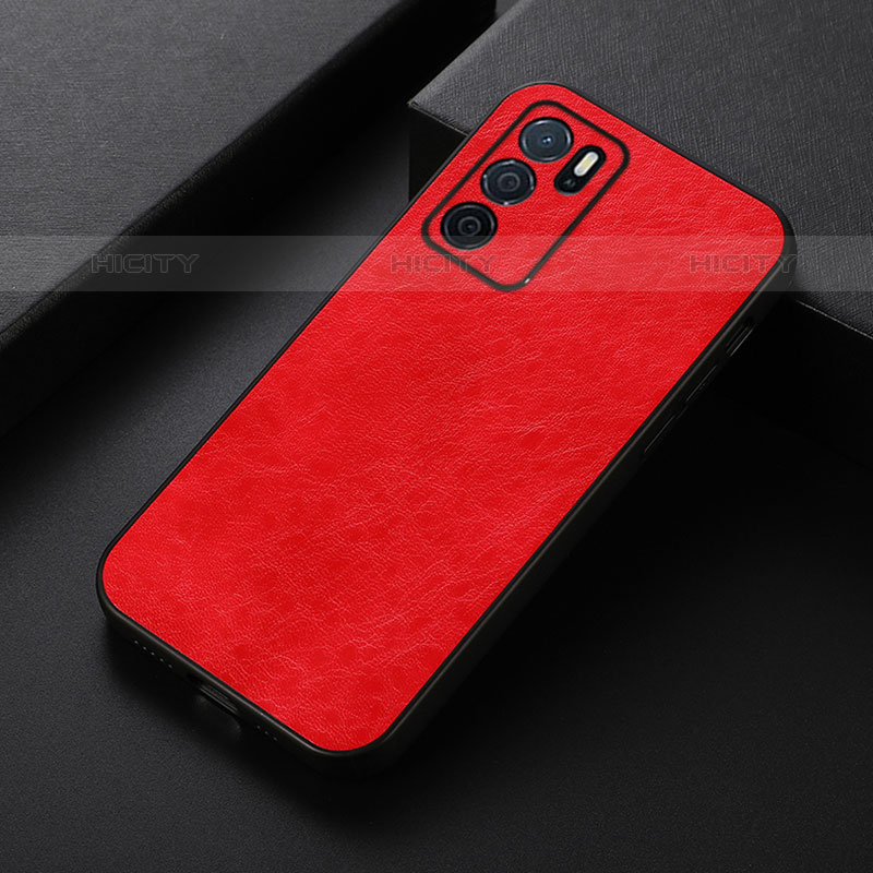 Handyhülle Hülle Luxus Leder Schutzhülle B07H für Oppo A54s Rot Plus