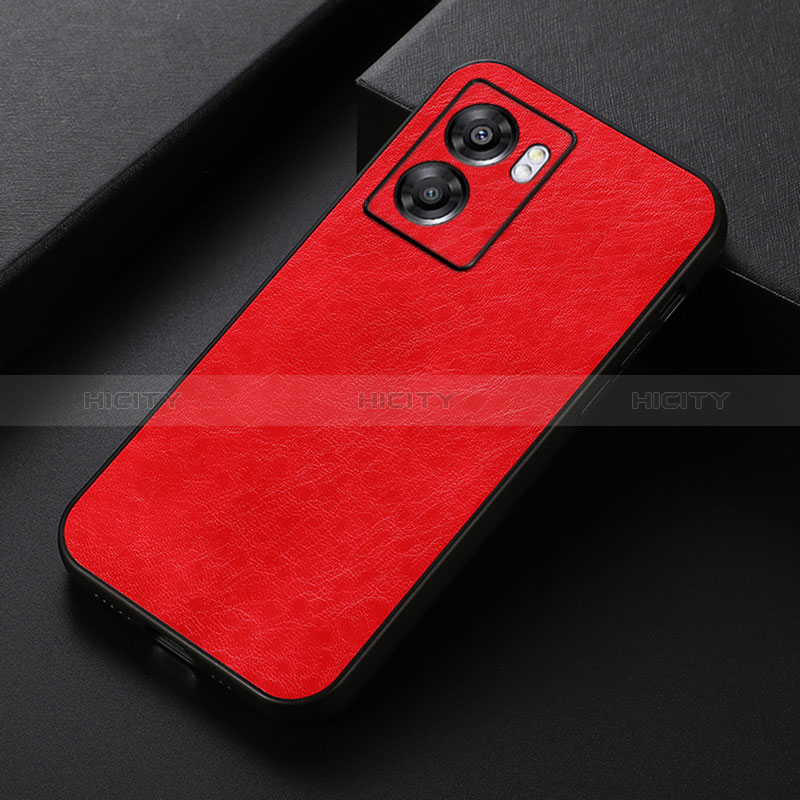 Handyhülle Hülle Luxus Leder Schutzhülle B07H für Oppo A56S 5G Rot Plus