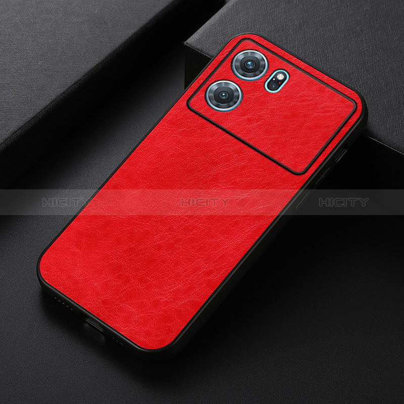 Handyhülle Hülle Luxus Leder Schutzhülle B07H für Oppo K10 5G Rot