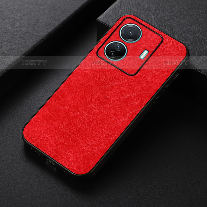 Handyhülle Hülle Luxus Leder Schutzhülle B07H für Vivo T1 Pro 5G Rot