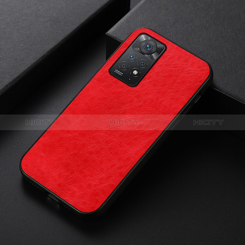 Handyhülle Hülle Luxus Leder Schutzhülle B07H für Xiaomi Redmi Note 11 Pro 4G Rot Plus