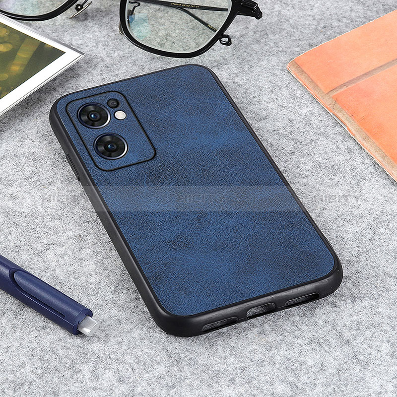 Handyhülle Hülle Luxus Leder Schutzhülle B08H für OnePlus Nord CE 2 5G Blau Plus