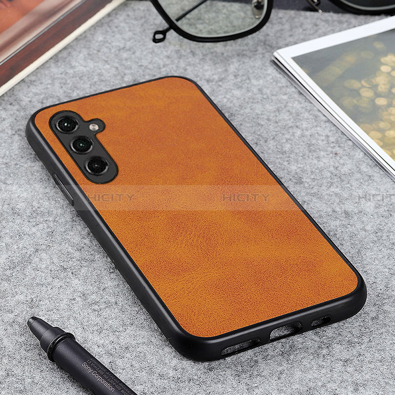 Handyhülle Hülle Luxus Leder Schutzhülle B08H für Samsung Galaxy A14 5G Orange