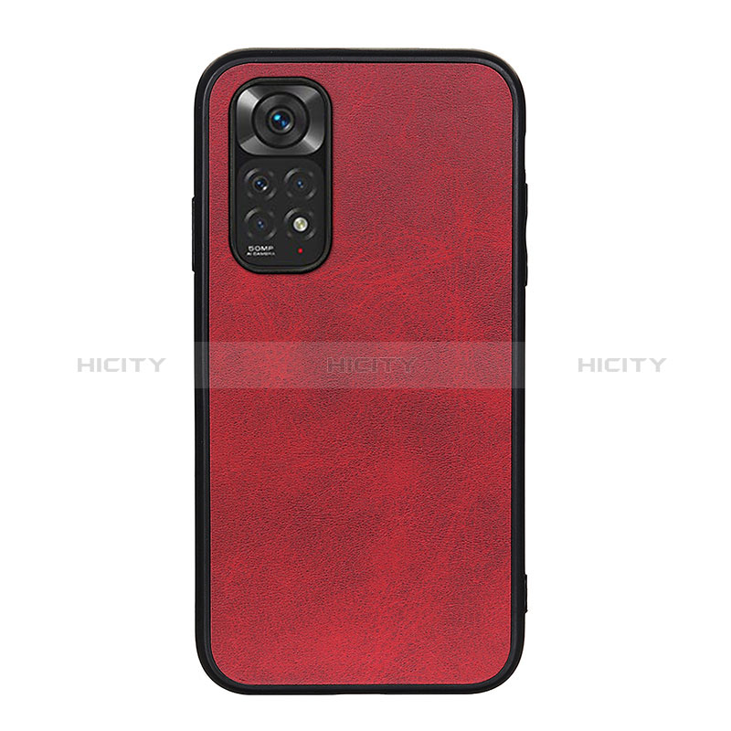 Handyhülle Hülle Luxus Leder Schutzhülle B08H für Xiaomi Redmi Note 11 4G (2022) Rot Plus