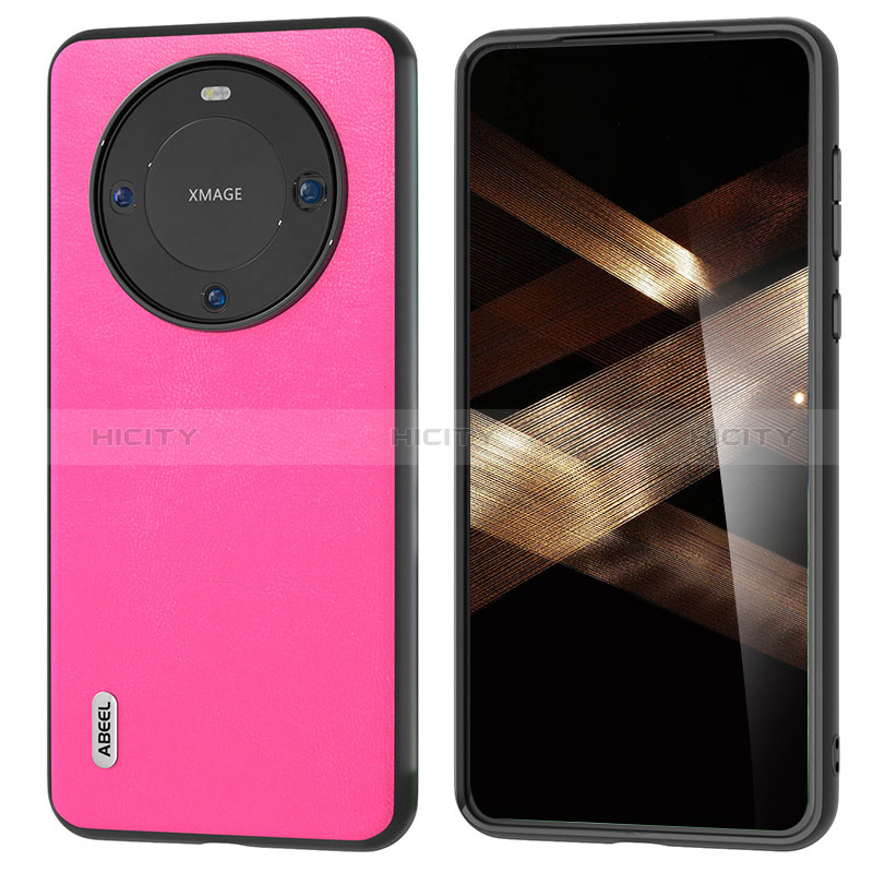 Handyhülle Hülle Luxus Leder Schutzhülle BH1 für Huawei Mate 60 Pro+ Plus Pink Plus