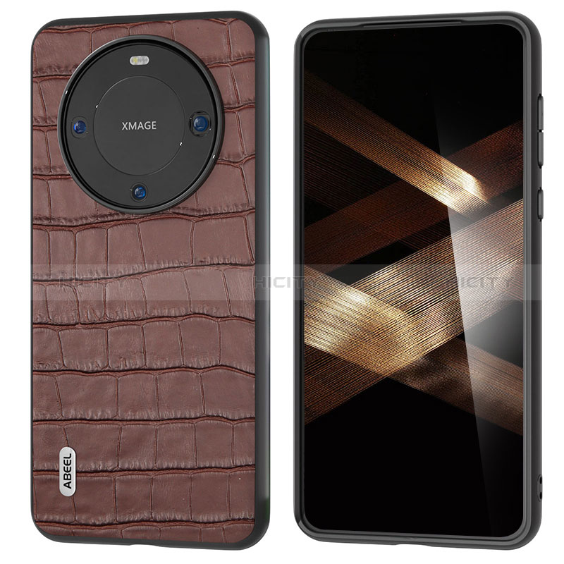 Handyhülle Hülle Luxus Leder Schutzhülle BH4 für Huawei Mate 60 Pro+ Plus Braun Plus