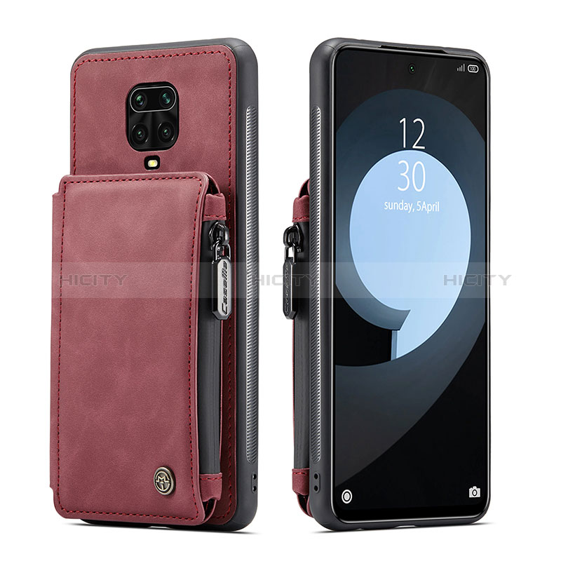 Handyhülle Hülle Luxus Leder Schutzhülle C01S für Xiaomi Poco M2 Pro Rot