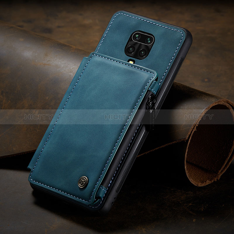 Handyhülle Hülle Luxus Leder Schutzhülle C02S für Xiaomi Poco M2 Pro Blau