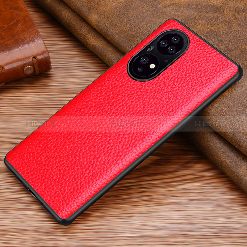 Handyhülle Hülle Luxus Leder Schutzhülle DL1 für Huawei P50 Rot Plus