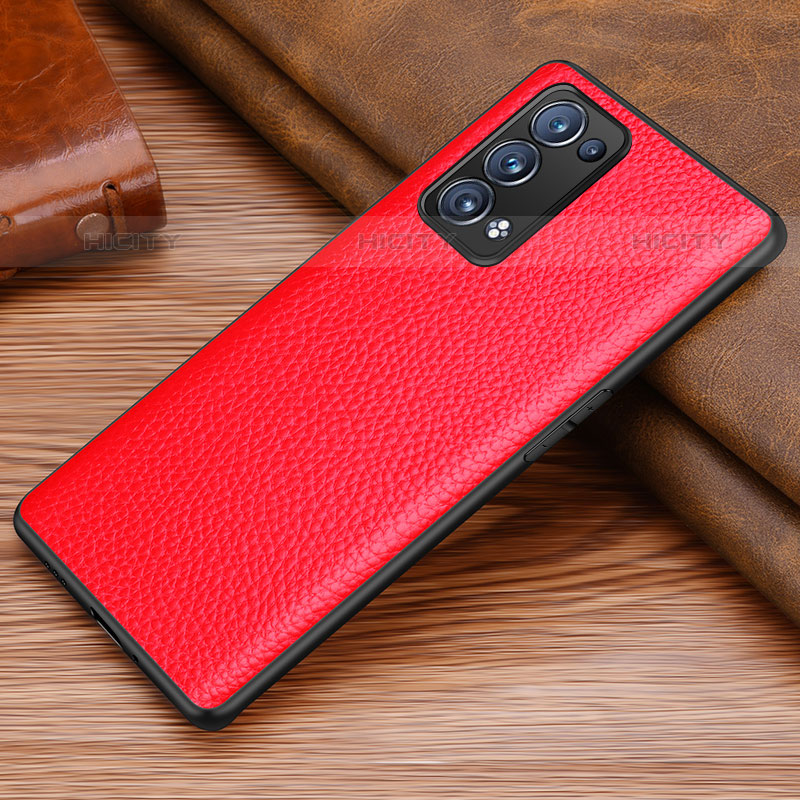 Handyhülle Hülle Luxus Leder Schutzhülle DL1 für Oppo Reno6 Pro 5G Rot