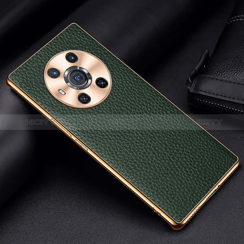 Handyhülle Hülle Luxus Leder Schutzhülle DL2 für Huawei Honor Magic3 5G Grün