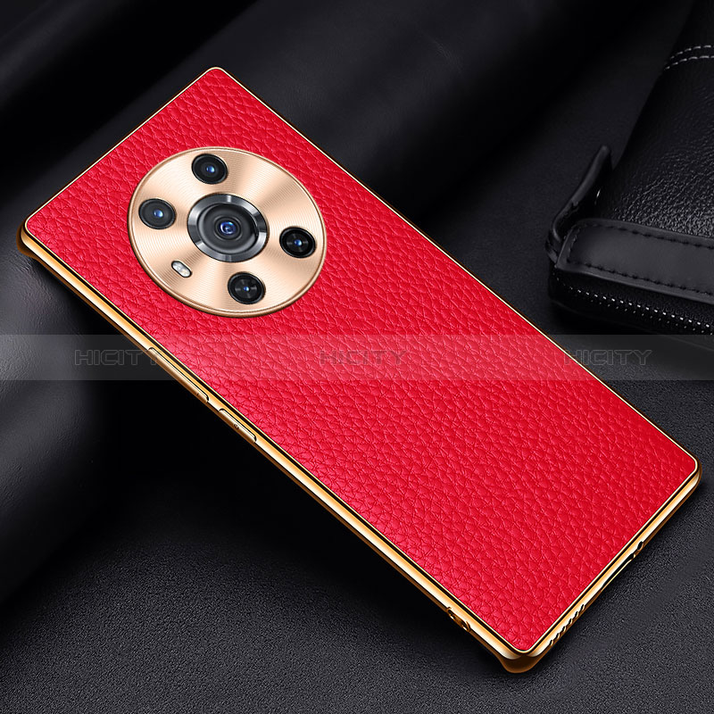 Handyhülle Hülle Luxus Leder Schutzhülle DL2 für Huawei Honor Magic3 5G Rot Plus