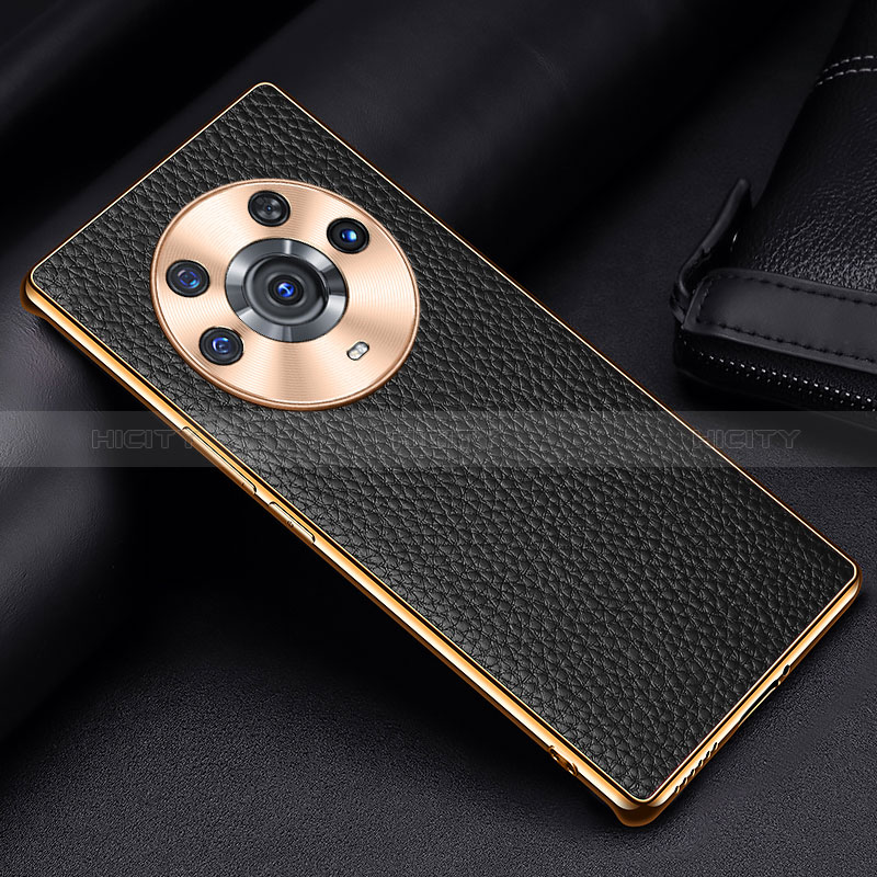 Handyhülle Hülle Luxus Leder Schutzhülle DL2 für Huawei Honor Magic3 Pro 5G Schwarz